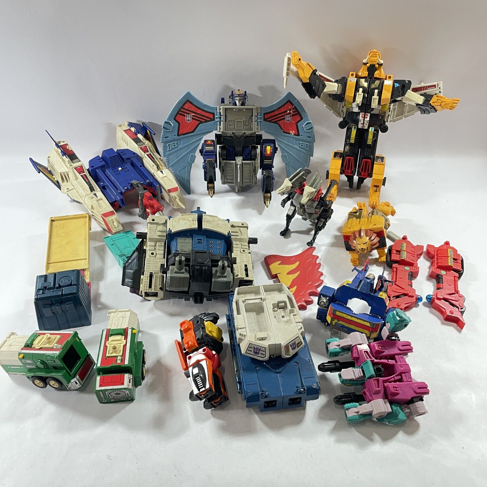 トランスフォーマー その他 玩具 大量 まとめ商品 当時物 80年代 レトロ オーバーロード デスザラス ビクトリーレオ 超獣戦隊ライブマン 等 3.8 kg