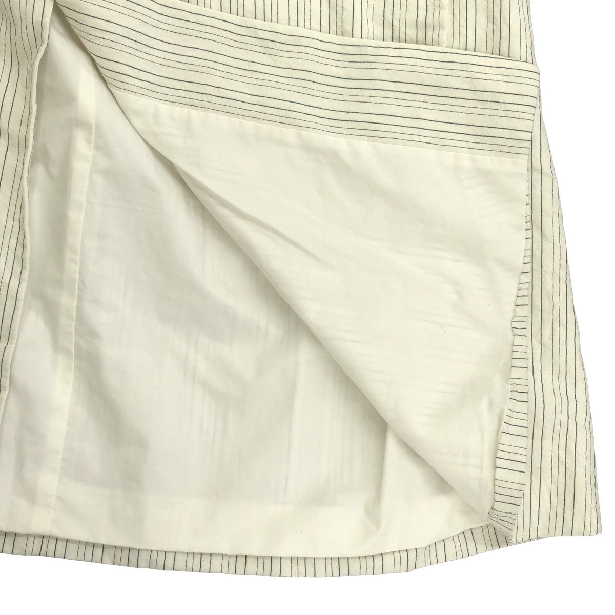 Bergfabel バーグファベル MOON COAT コットンリネンストライプ