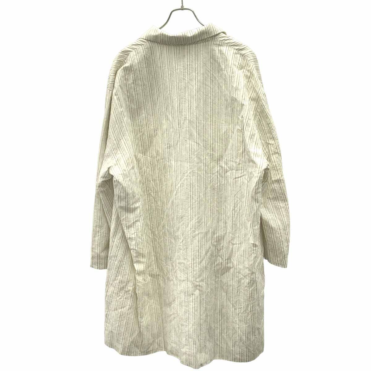 Bergfabel バーグファベル MOON COAT コットンリネンストライプ