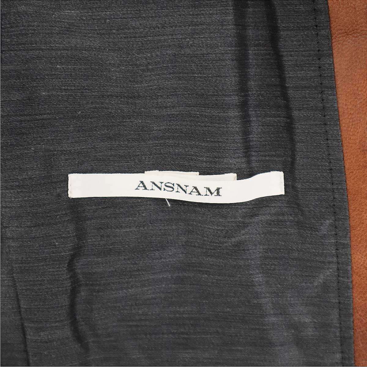 アンスナム シングルレザーライダースジャケット