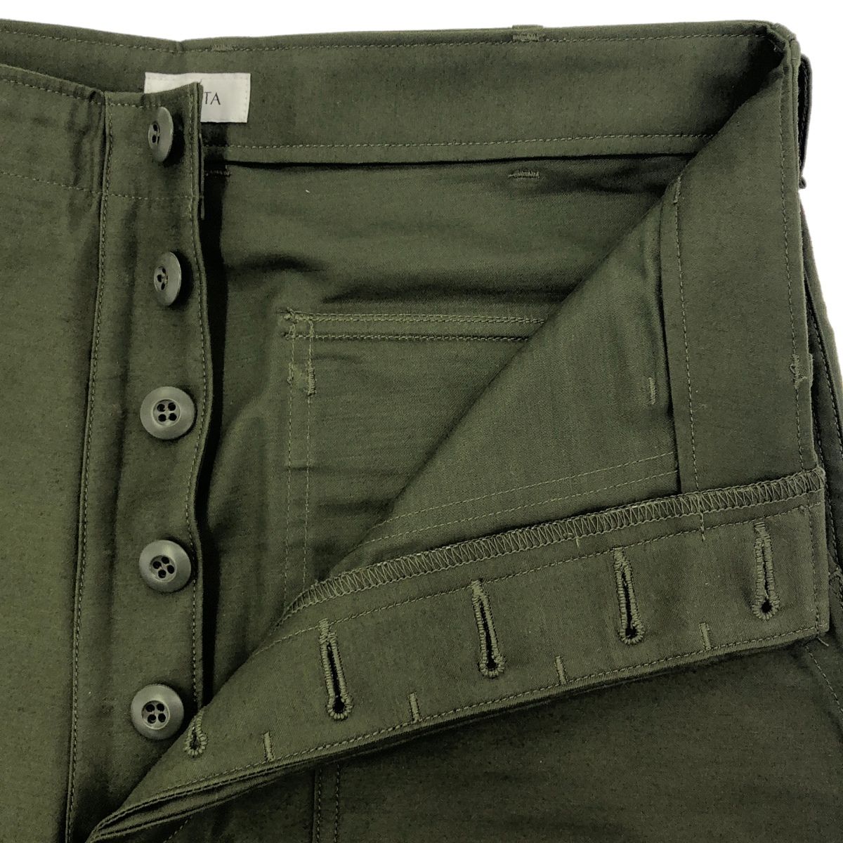 CIOTA シオタ スビンコットンバックサテンベイカーパンツ PTLM-109M