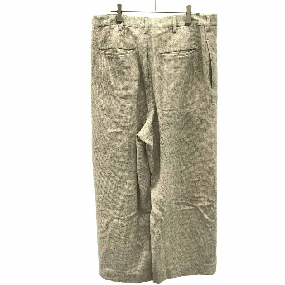 NONNOTTE ノノット 24SS Trousers Cotton×Summer Wool Small Pattern 