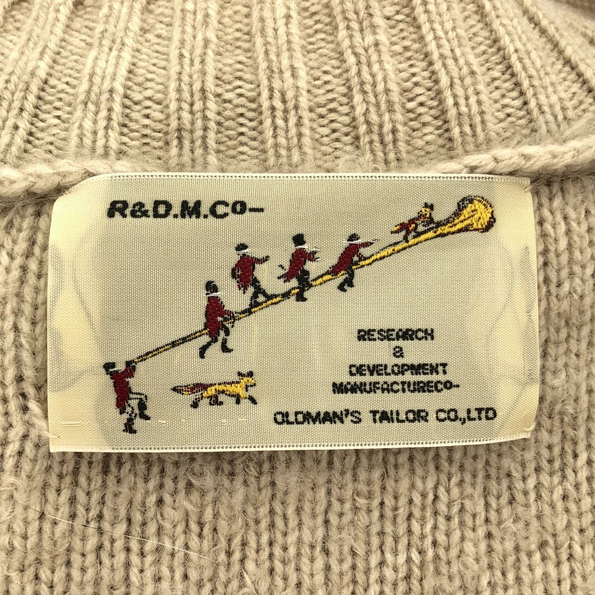 R&D.M.Co- オールドマンズテーラー モヘアパイルニットカーディガン  