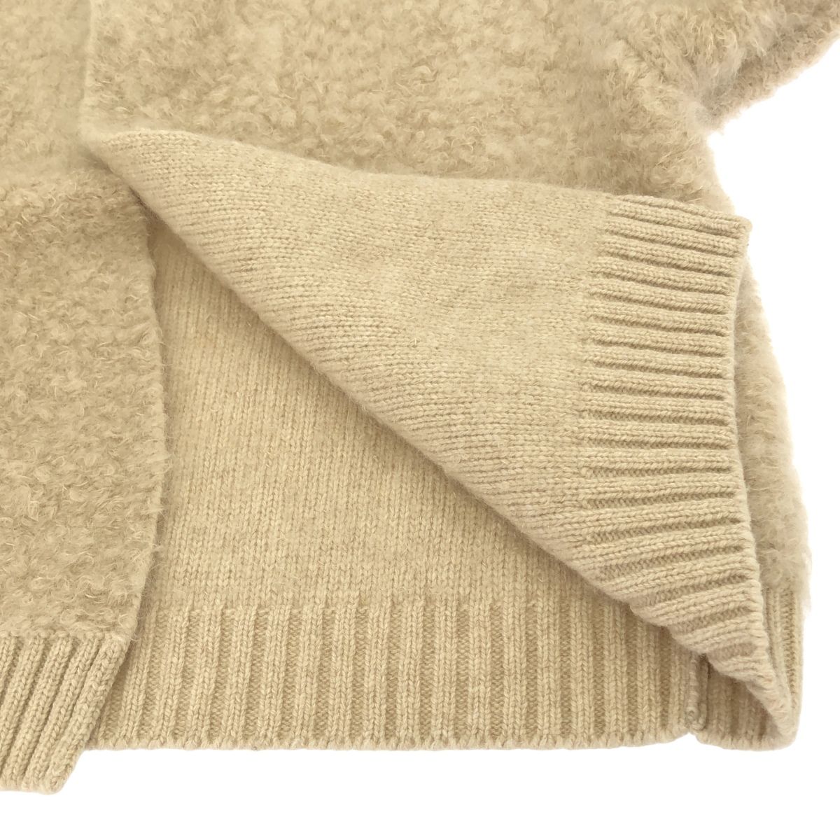 R&D.M.Co- オールドマンズテーラー モヘアパイルニットカーディガン  