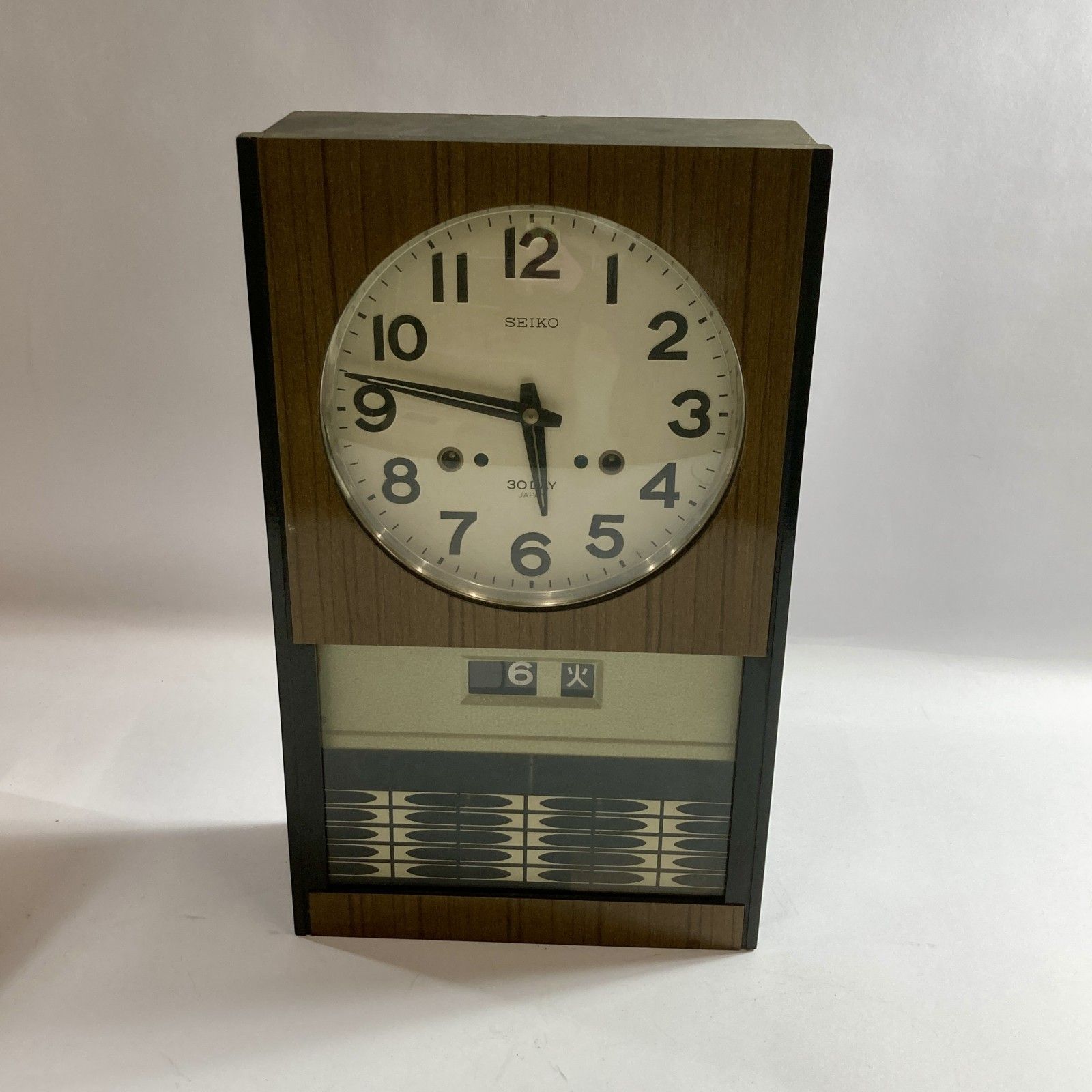 ☆ 希少 SEIKO セイコー 1ヶ月巻掛時計 カレンダー ゼンマイ式振り子