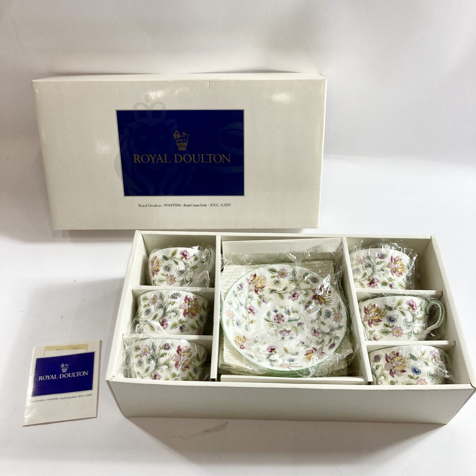 Royal Doulton ロイヤルドルトン ミントン ハンドホール カップ＆ソーサー ６客セット 2.3 kg