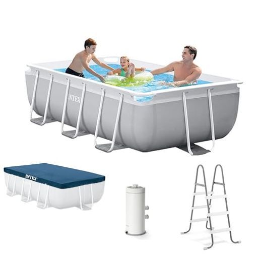 INTEXインテックスプリズムフレームプール3 m大型プール4点セット はしごシートカバー循環フィルターポンプフィルターカートリッジ 26783 J