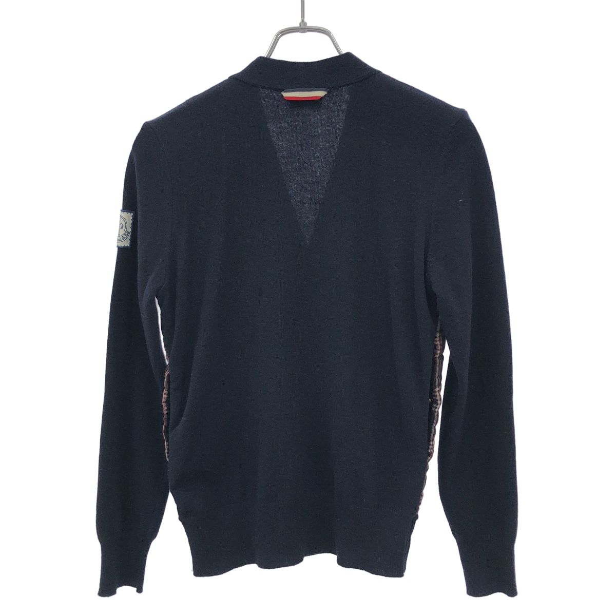 MONCLER GAMME BLEU モンクレールガムブルー チェックパネルウール 