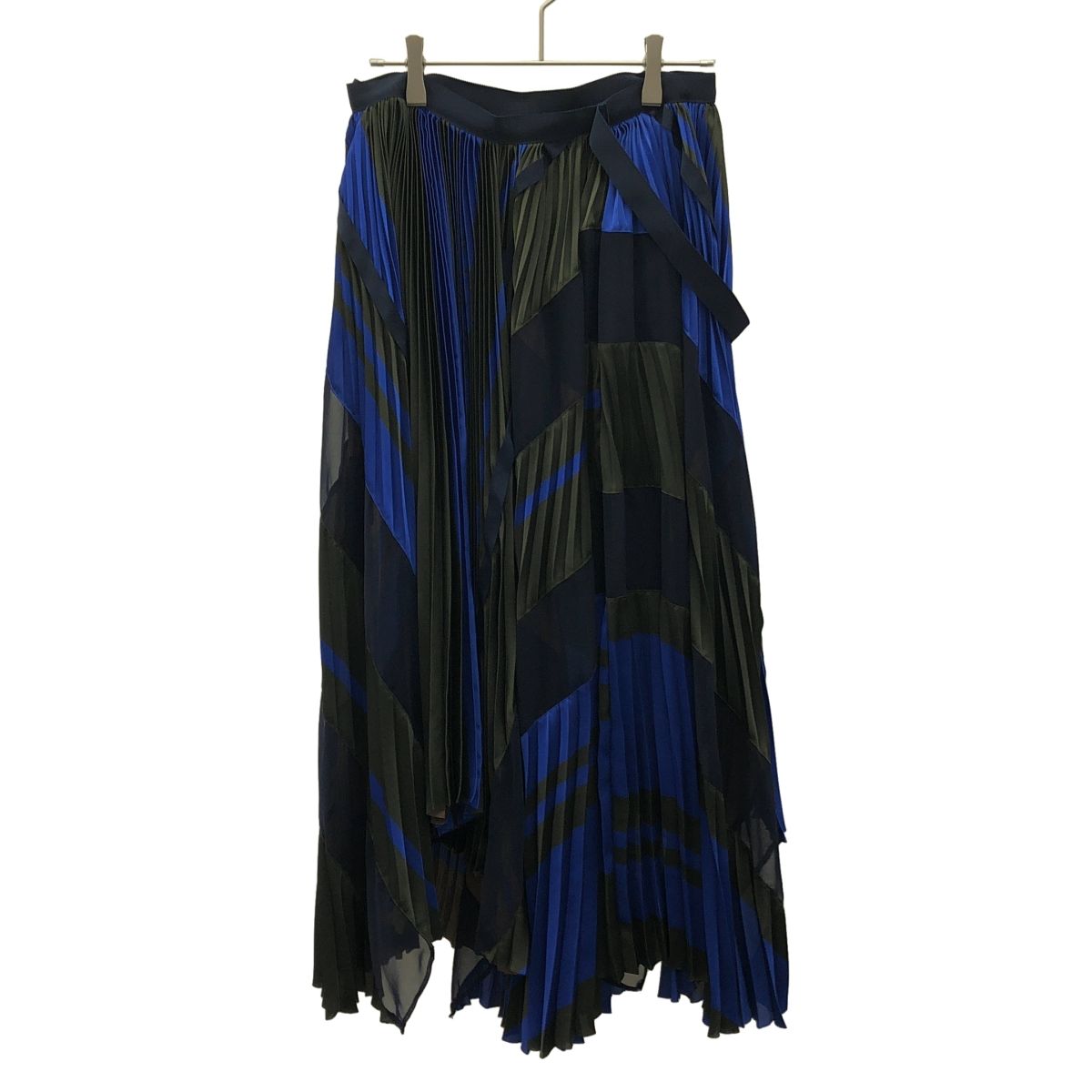 sacai サカイ 19AW アシンメトリープリーツスカート 19-04693 ミックス