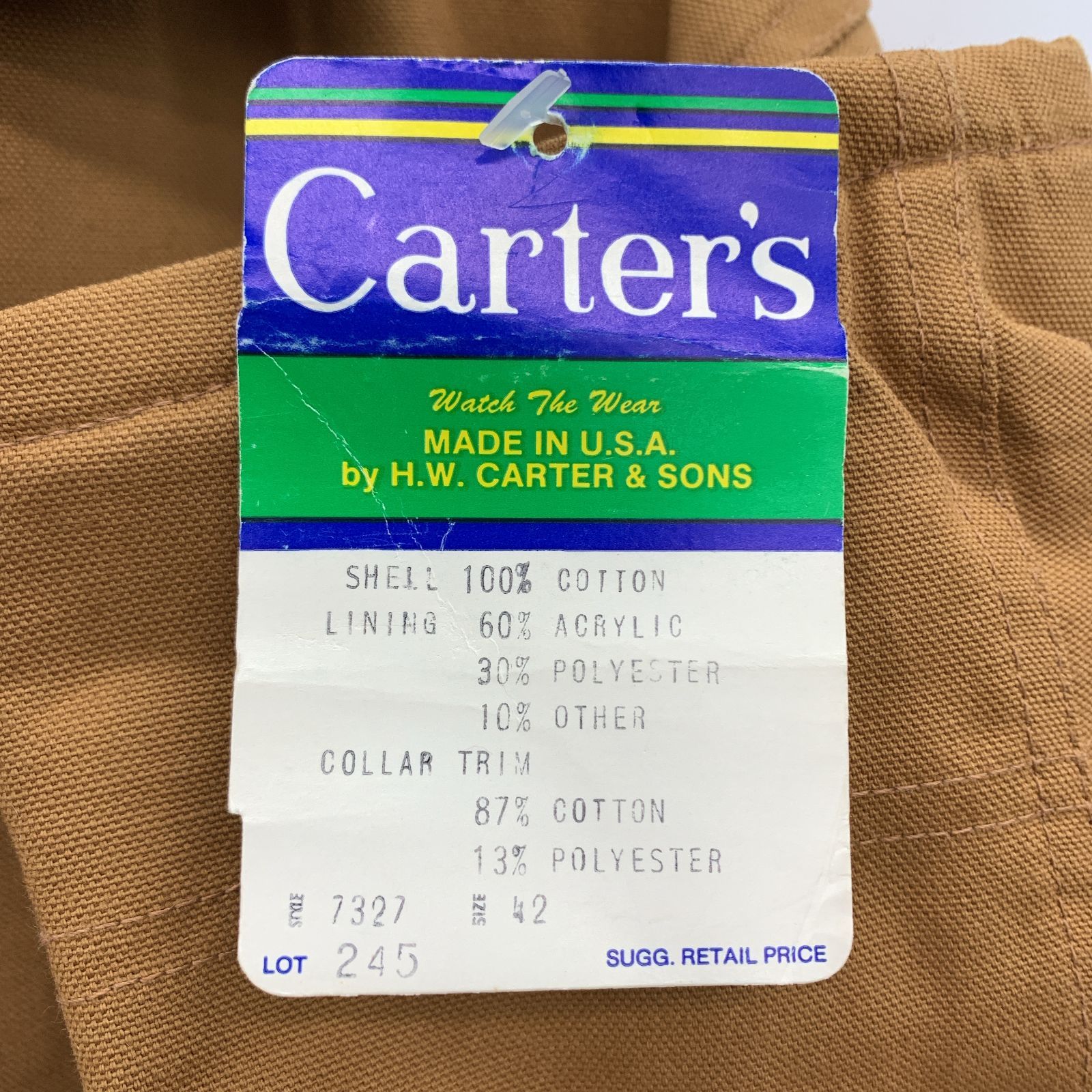 Carter's カーターズ カバーオール サイズ42 ブラウン系 75232 USA製