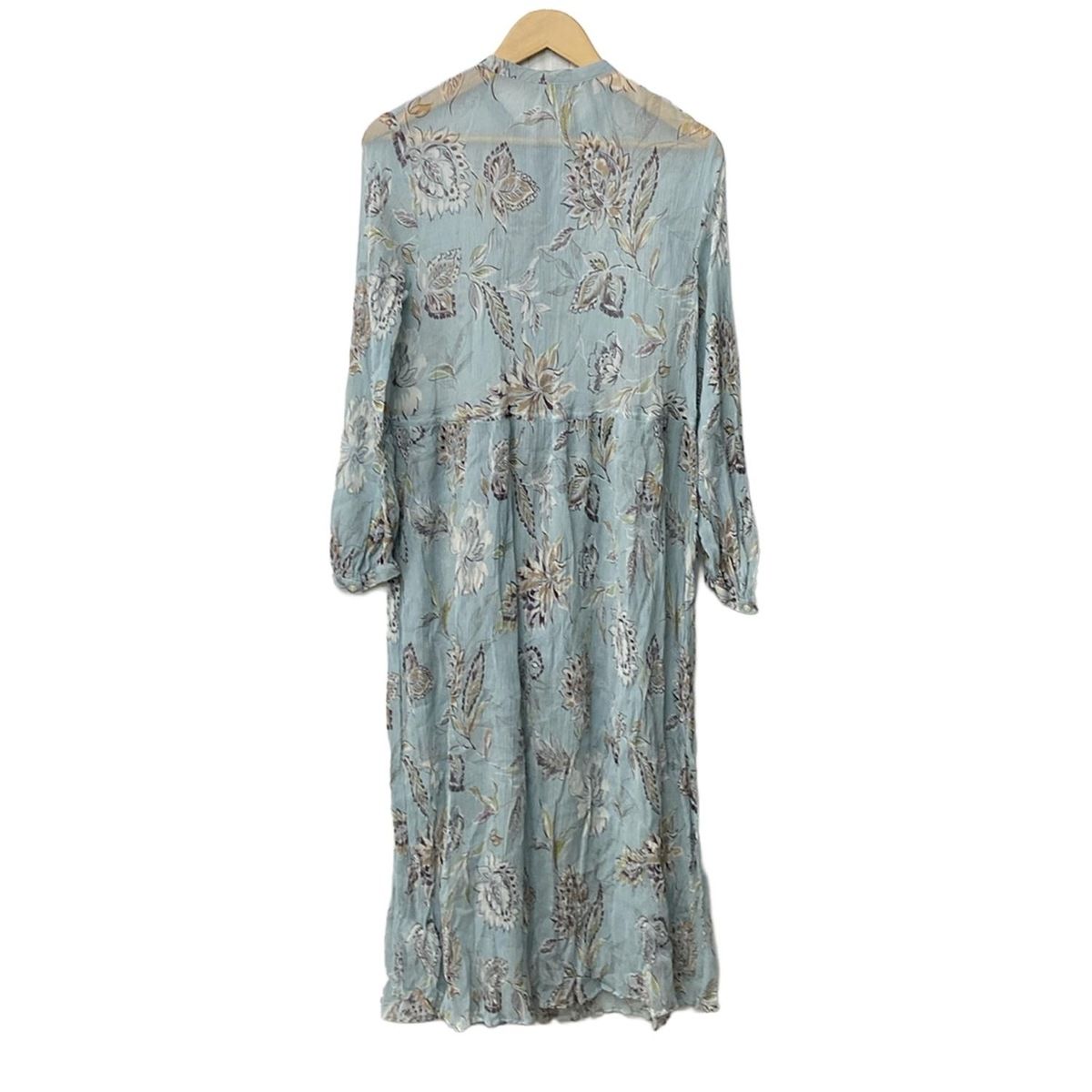 DAMAcollection ダーマコレクション ワンピース サイズ13 AR M レディース - ライトブルー×ダークグレー×マルチ