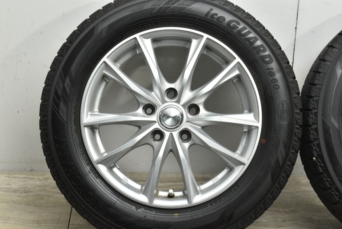  ノア ヴォクシーなどに エクシーダー 16 in 6.5 J 53 PCD 114.3 ヨコハマ アイスガード iG 60 205|60 R ステップワゴン プレマシー 16インチ タイヤ ホイールセット