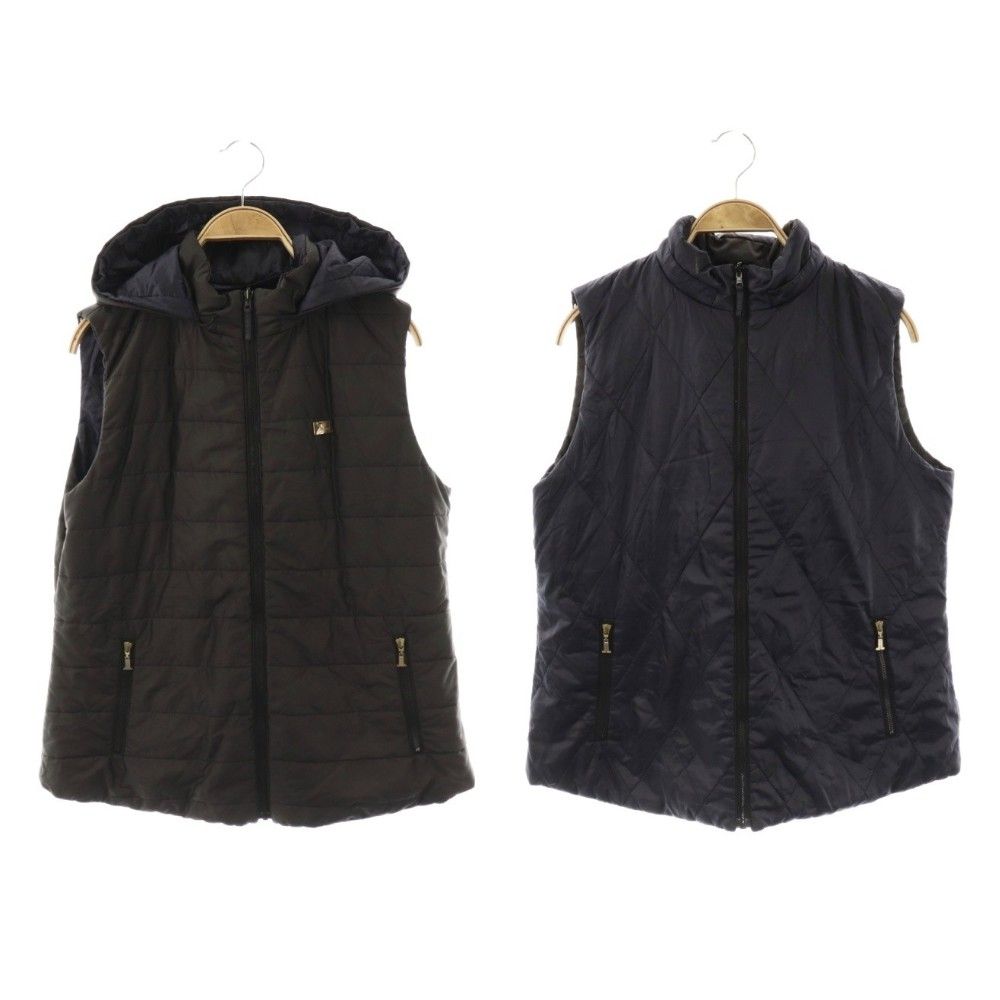 LANVINSPORT ランバンスポーツ　リバーシブルベスト ランバン スポール LANVIN SPORT 中綿 リバーシブル ベスト 前開き