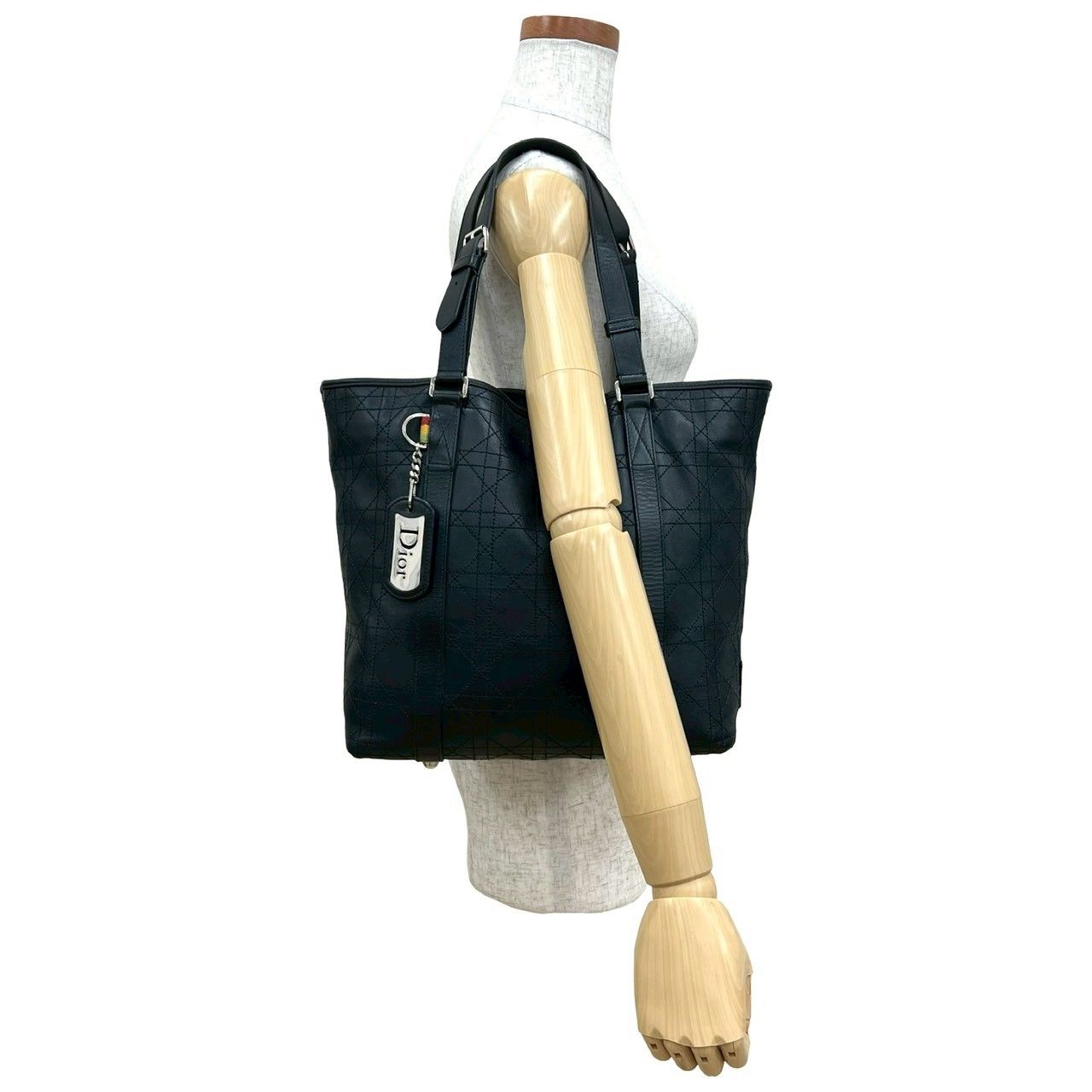 極 美品 Christian Dior ディオール ラスタ カナージュ ステッチ ロゴ