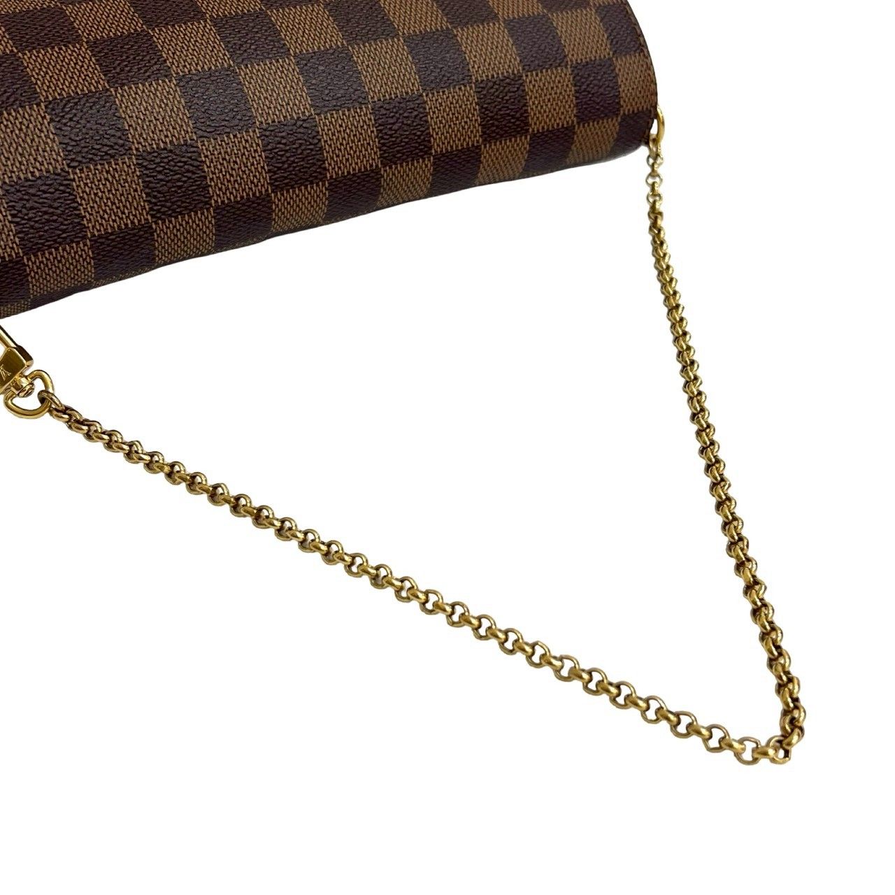 【新品】ルイヴィトン フェイボリットPM 2WAY ショルダーバッグ ポシェット 極 美品 LOUIS VUITTON ルイヴィトン フェイボリット PM ダミエ レザー