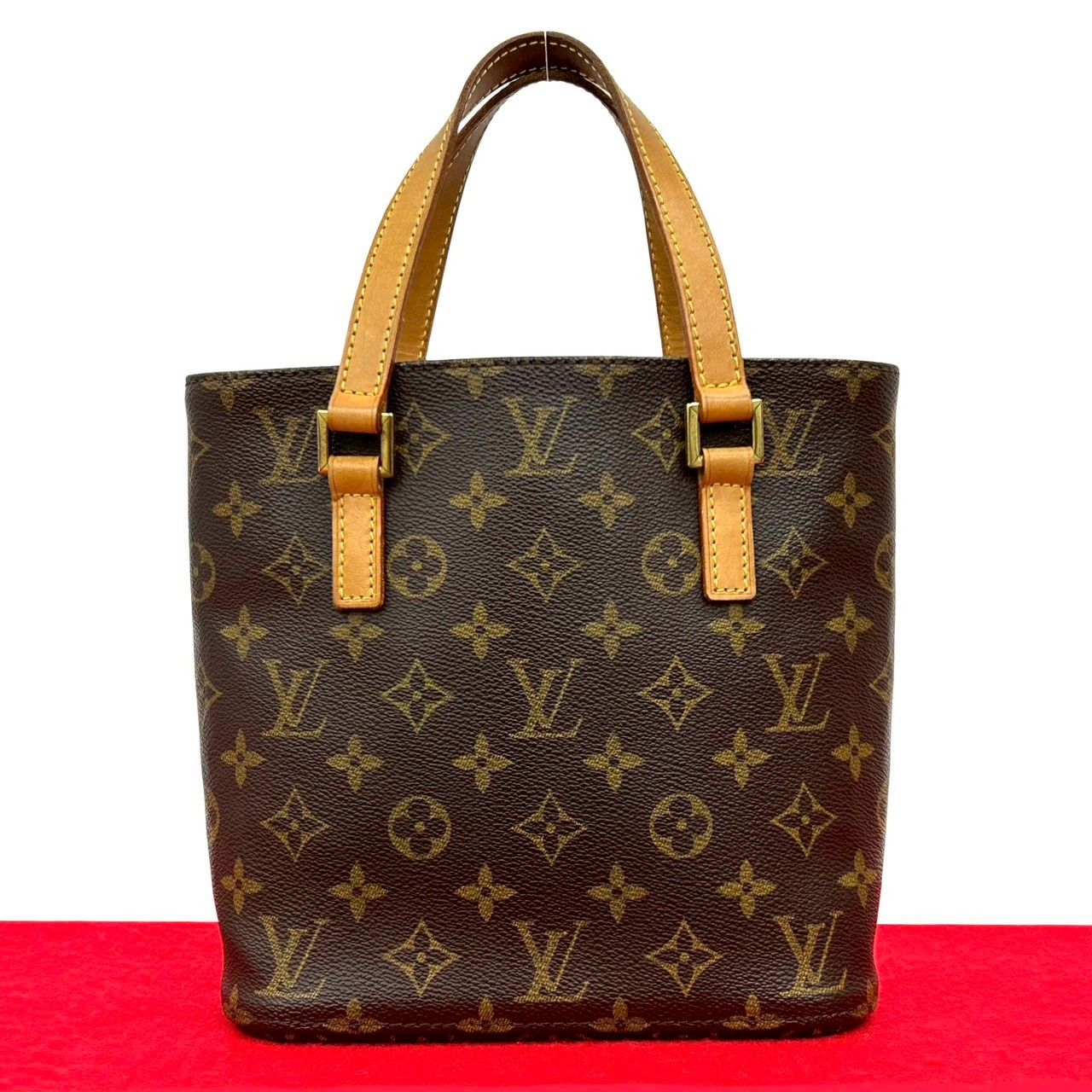 LOUIS VUITTON ルイヴィトン ヴィンテージ ヴァヴァン モノグラム レザー ハンドバッグ ミニ トートバッグ ブラウン 190-7