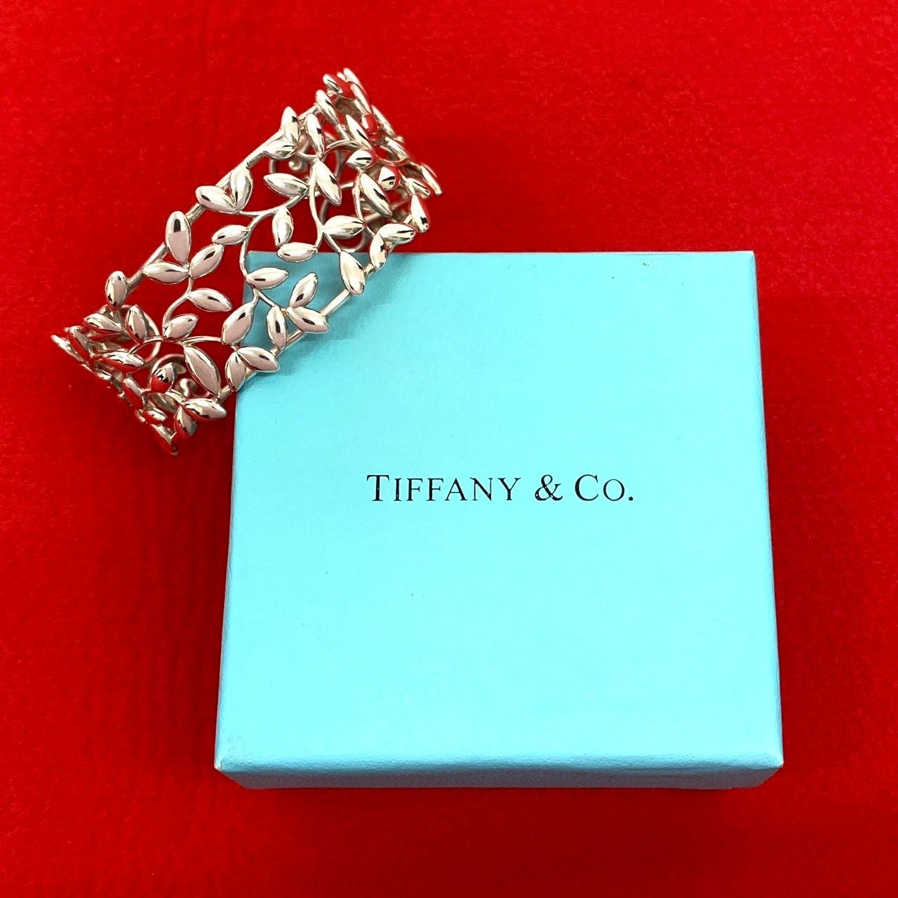 極 美品 TIFFANY&Co. ティファニー パロマ ピカソ オリーブリーフ カフ
