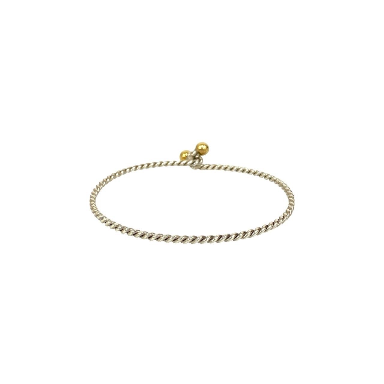 ティファニー ダブルアイ／ツイストバングル 18KYG・SV925 ティファニー ダブルアイ／ツイストバングル 18KYG・SV925