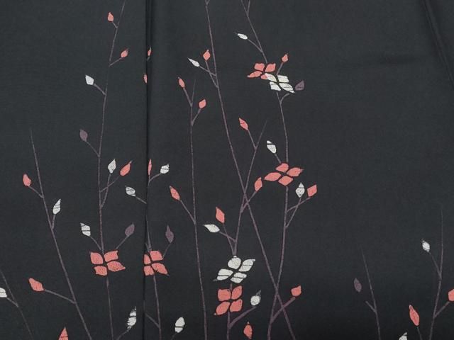 平和屋着物□訪問着 枝花文 黒地 正絹 逸品 未使用 CABA6856ev - メルカリ
