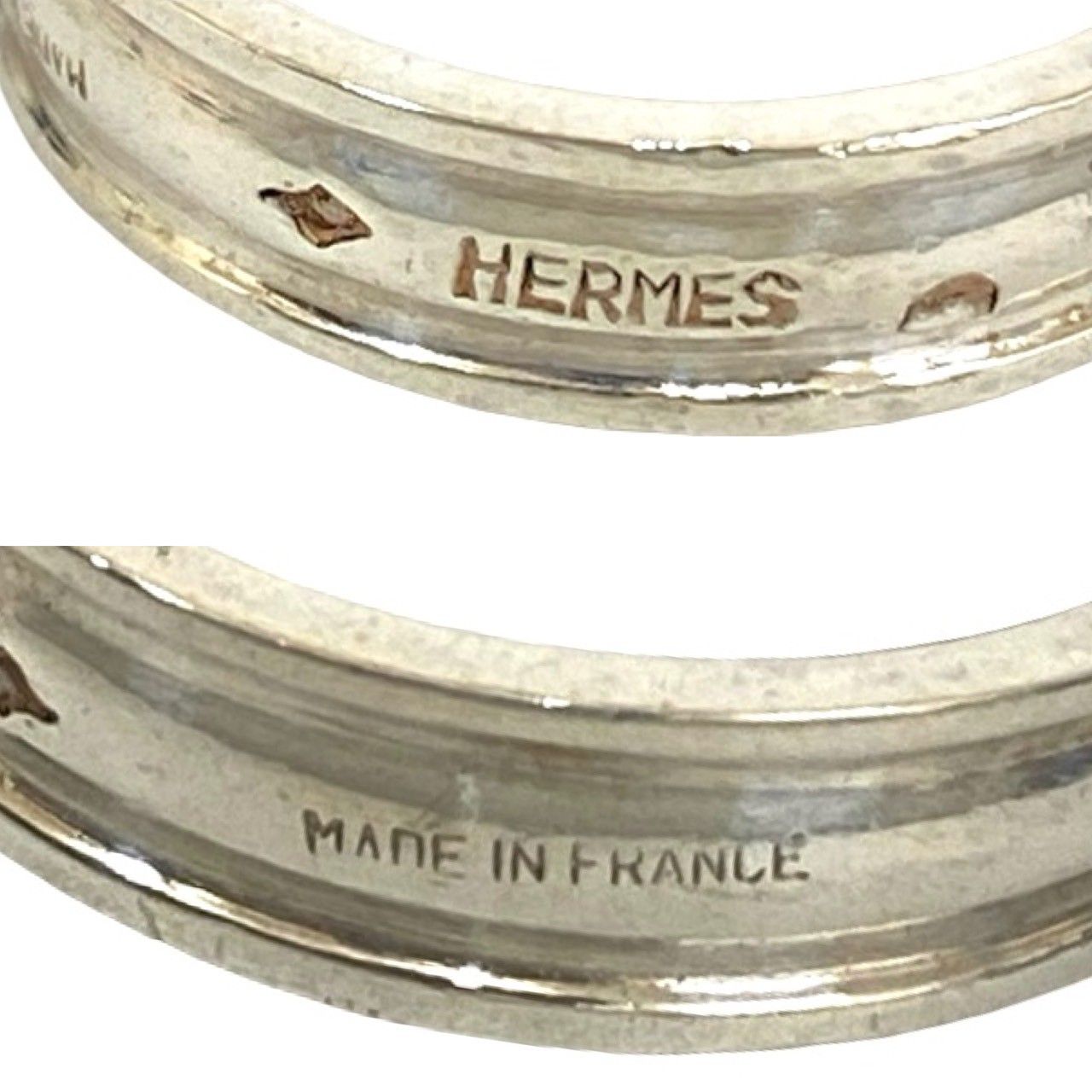 極 美品 HERMES エルメス サンチュール シルバー925 リング 指輪 9号