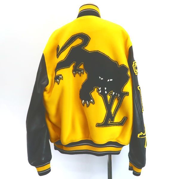 LOUIS VUITTON 22SS レザー エンブロイダリー バーシティ スタジアム