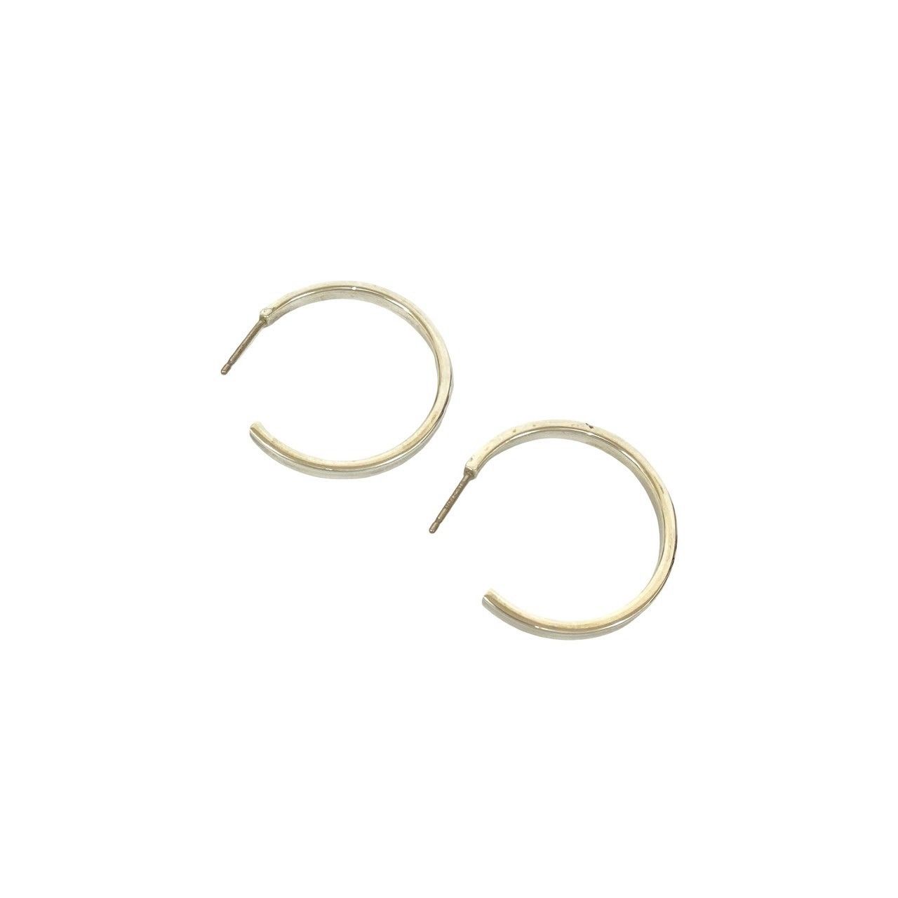 極 美品 TIFFANY&Co. ティファニー 1837 ナロー フープ ピアス 