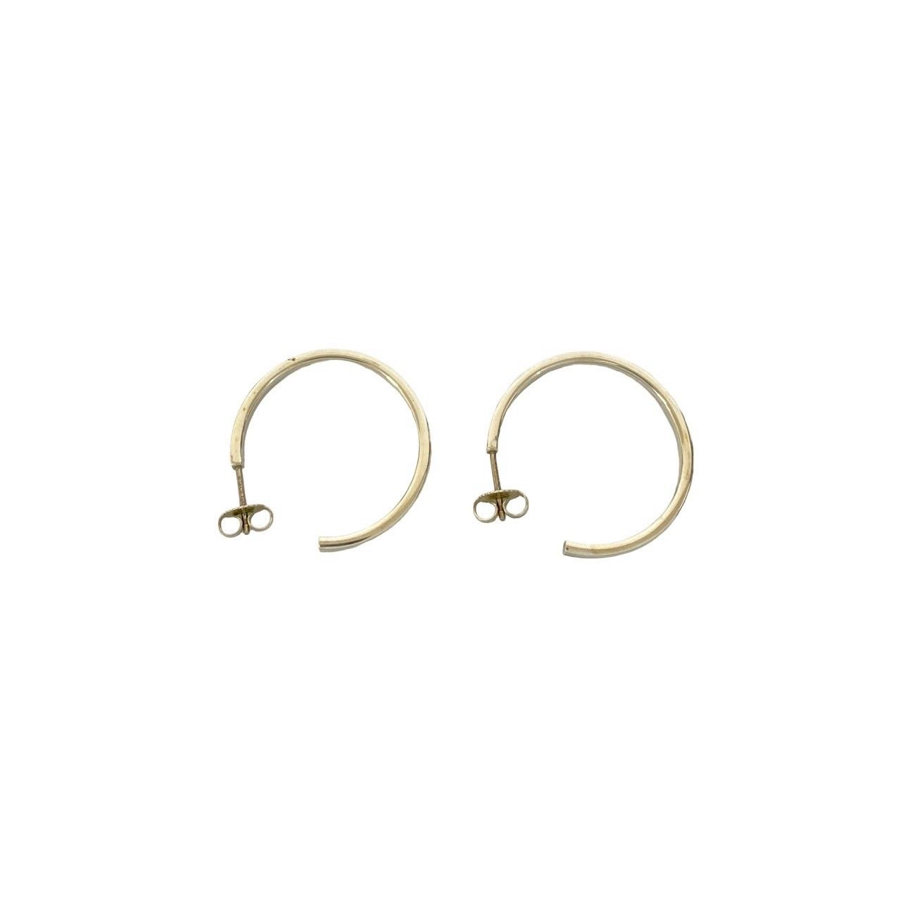 極 美品 TIFFANY&Co. ティファニー 1837 ナロー フープ ピアス 