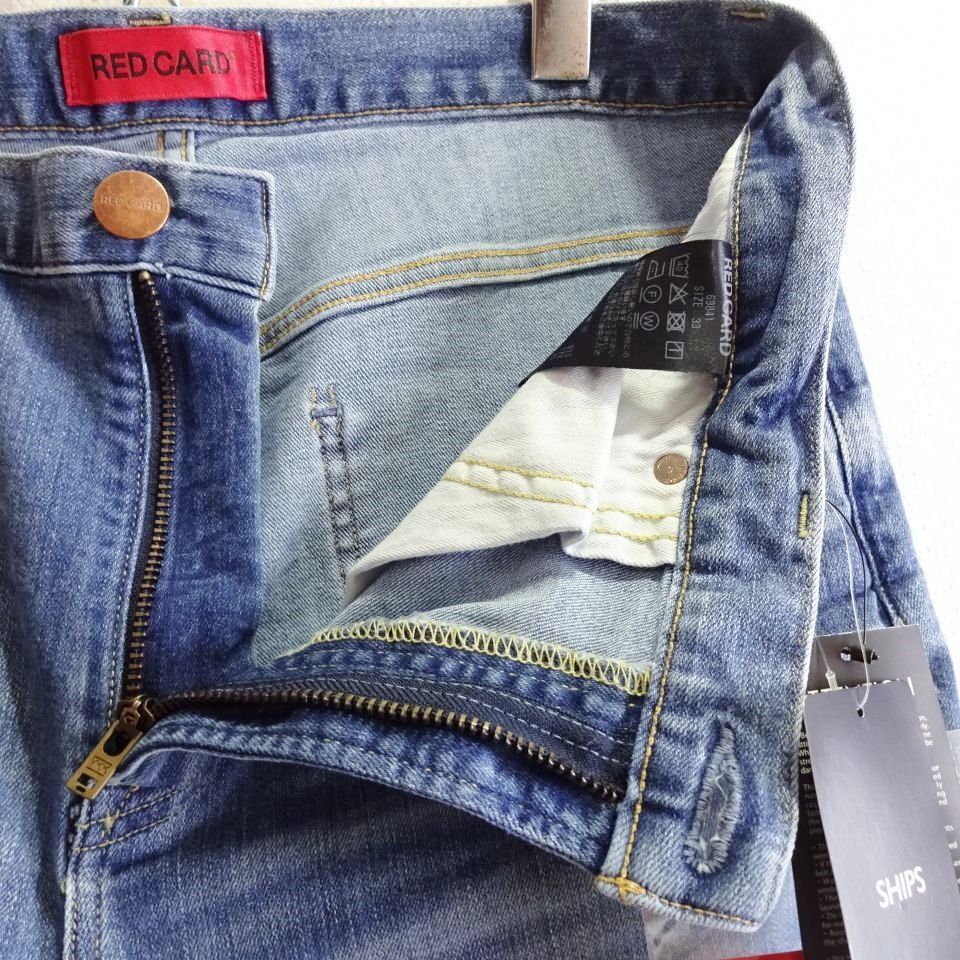 新品 RED CARD レッドカード Ryder スキニーデニム W88cm / W33 / L 強 