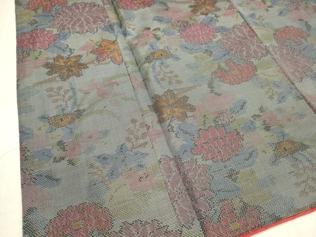平和屋着物□本場大島紬 7マルキ 草花文 正絹 逸品 DABB3123cm - メルカリ