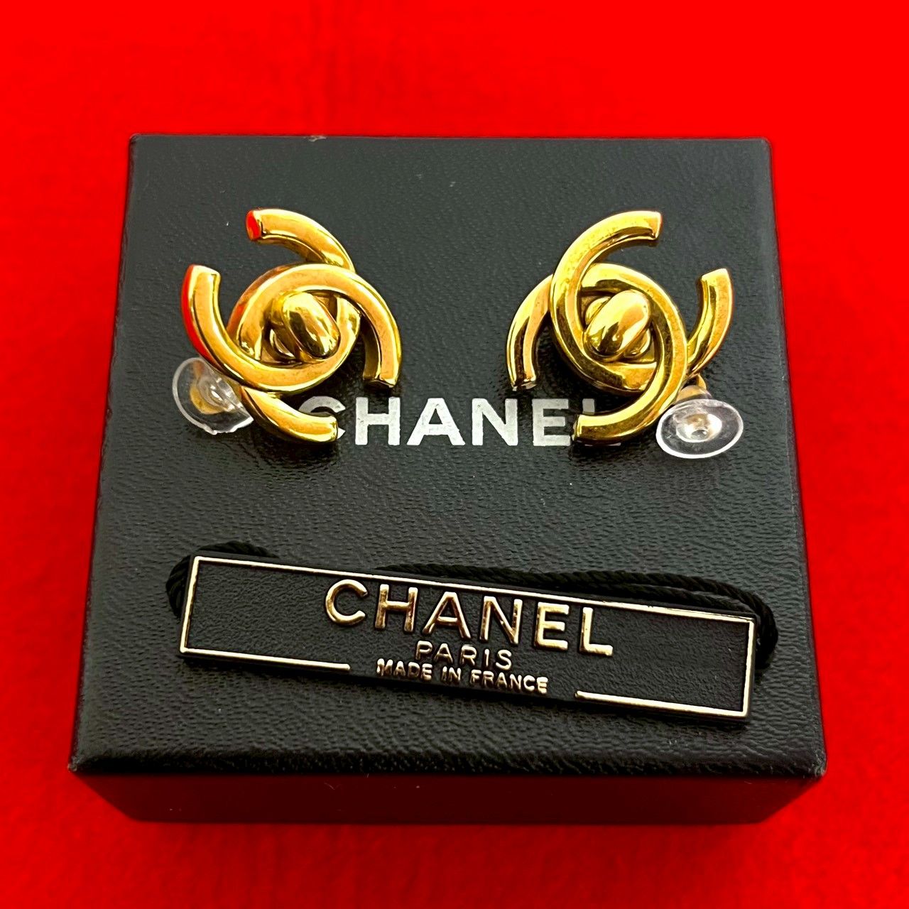 コメあり 96 P CHANEL シャネル ヴィンテージ ココマーク モチーフ GP イヤリング イヤーカフ アクセサリー ゴールド 497-2