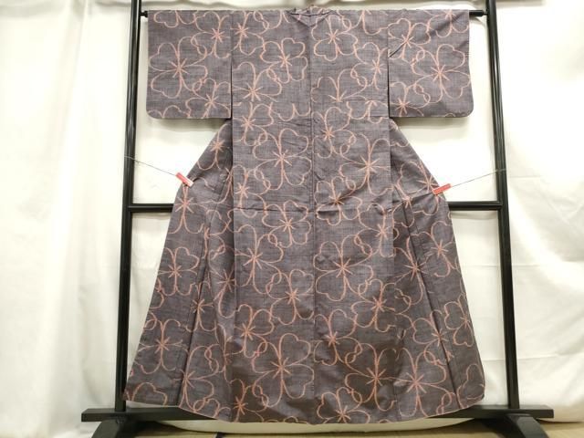 平和屋着物□上質な紬 四葉 正絹 逸品 DABA9328qa - メルカリ