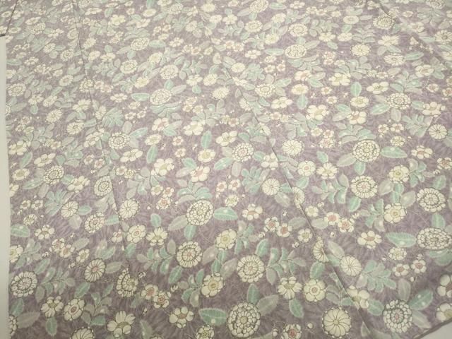 平和屋着物□上質な小紋 辻が花 鬼しぼ縮緬 正絹 逸品 DABA9333qa