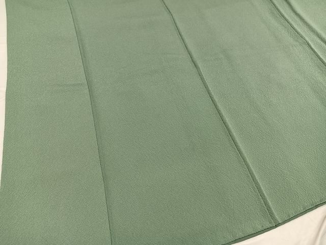 平和屋着物□ファッションデザイナー 花井幸子 色無地 柳染色 正絹