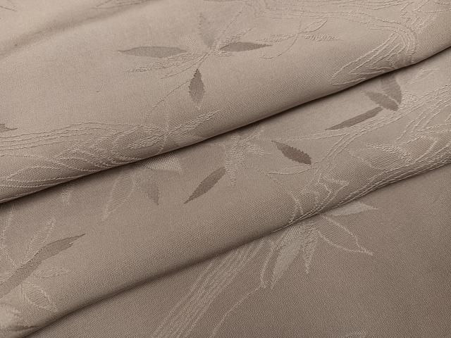 平和屋着物□上質な色無地 笹地紋 鳩羽鼠色 正絹 逸品 AABF0056ph