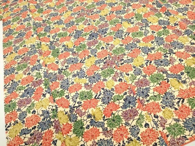 平和屋着物□上質な小紋 型染 花尽くし 正絹 逸品 DABA9353qa - メルカリ