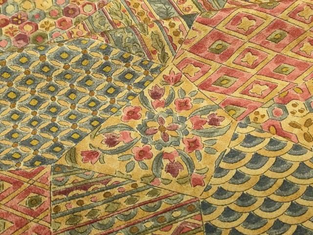 平和屋着物□上質な小紋 更紗花文 正絹 逸品 DABA5918qp - メルカリ