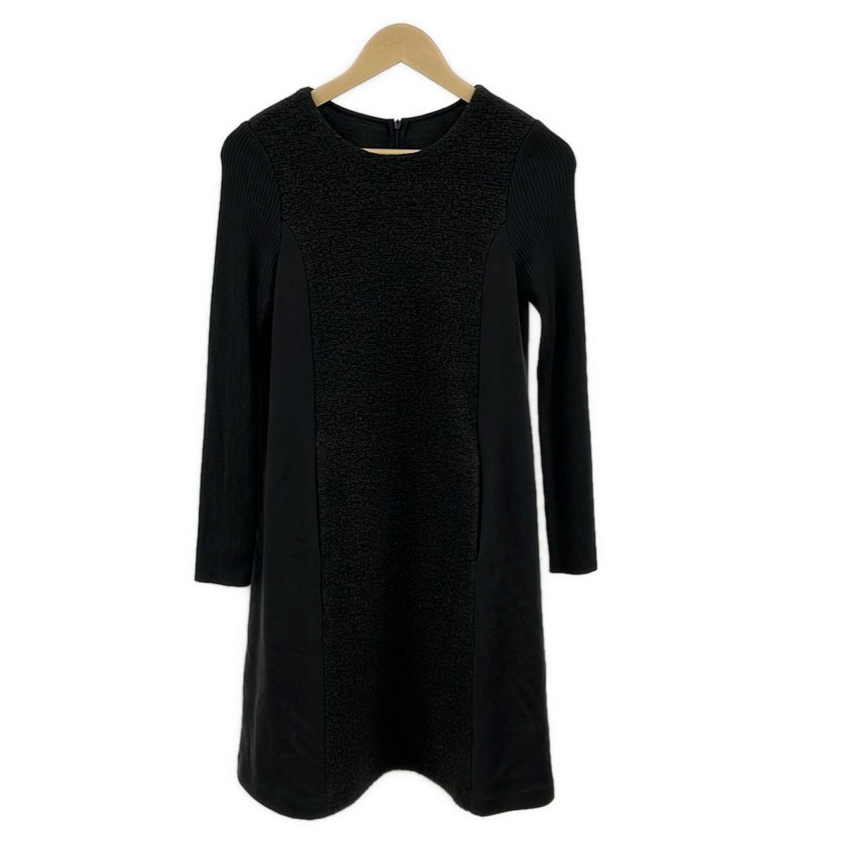 FOXEY フォクシー ワンピース サイズ38 M レディース - 36417 ダークグレー クルーネック|長袖|ひざ丈