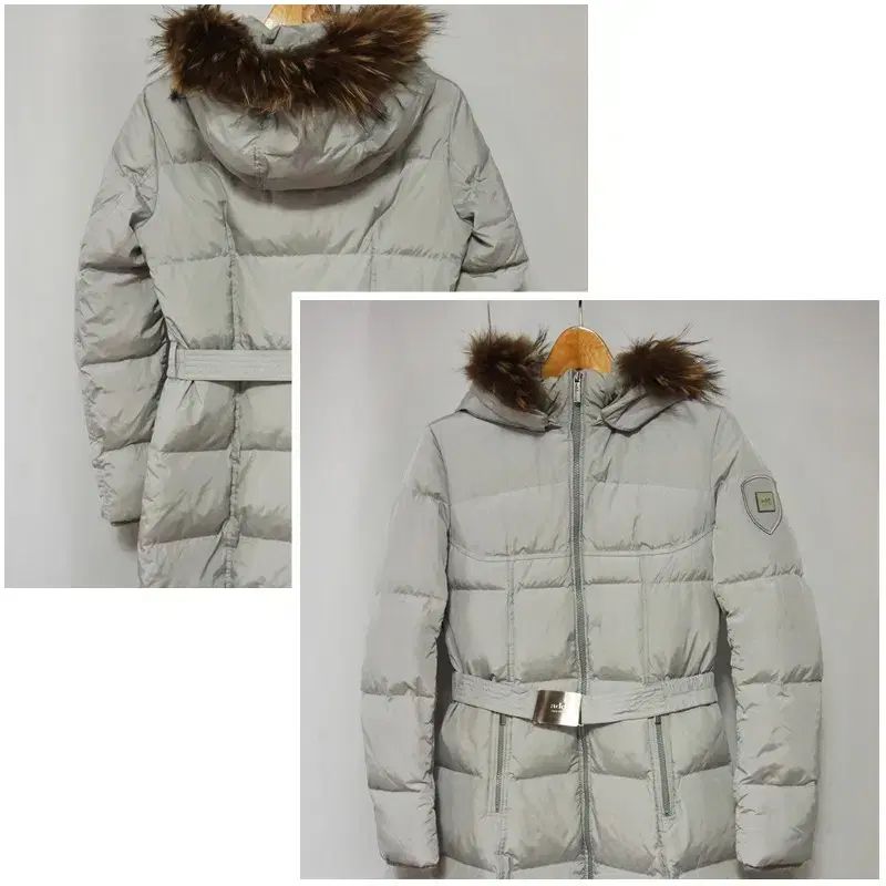 ADD エド グレー ダウンジャケット ロング丈 アウター レディース55