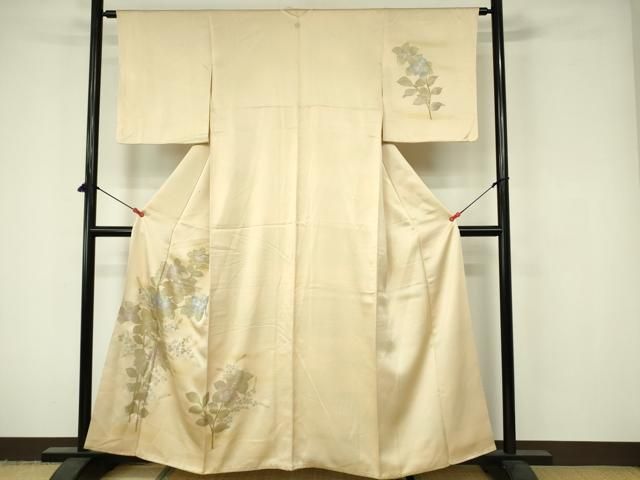 平和屋着物□訪問着 草花文 暈し染め 金銀彩 正絹 逸品 DABA5927qp