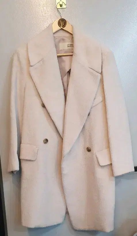 スタジオボニー ダブルブレスト ラマ ウール コート