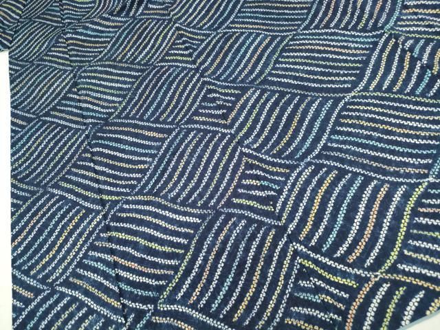 平和屋着物□上質な小紋 総絞り よろけ縞 正絹 逸品 DABA9375qa - メルカリ