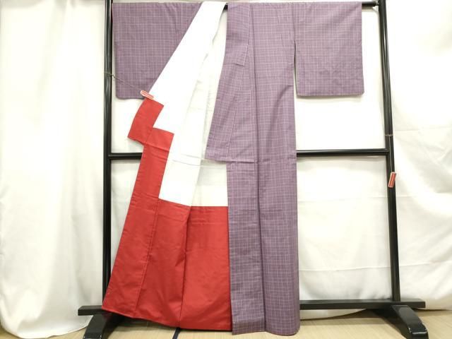 平和屋着物□上質な紬 格子 正絹 逸品 DABA9386qa - メルカリ