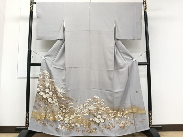 平和屋着物□豪華色留袖 作家物 風景文 金彩 正絹 逸品 CABB8588xi