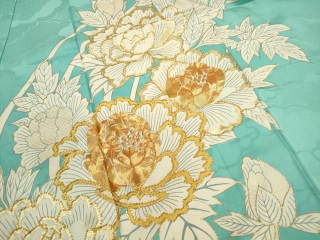 平和屋着物□豪華振袖 駒刺繍 牡丹 金彩 正絹 逸品 DABA9410qa - メルカリ