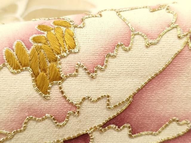 平和屋着物□豪華色留袖 駒刺繍 牡丹 金彩 高島屋扱い 正絹 逸品