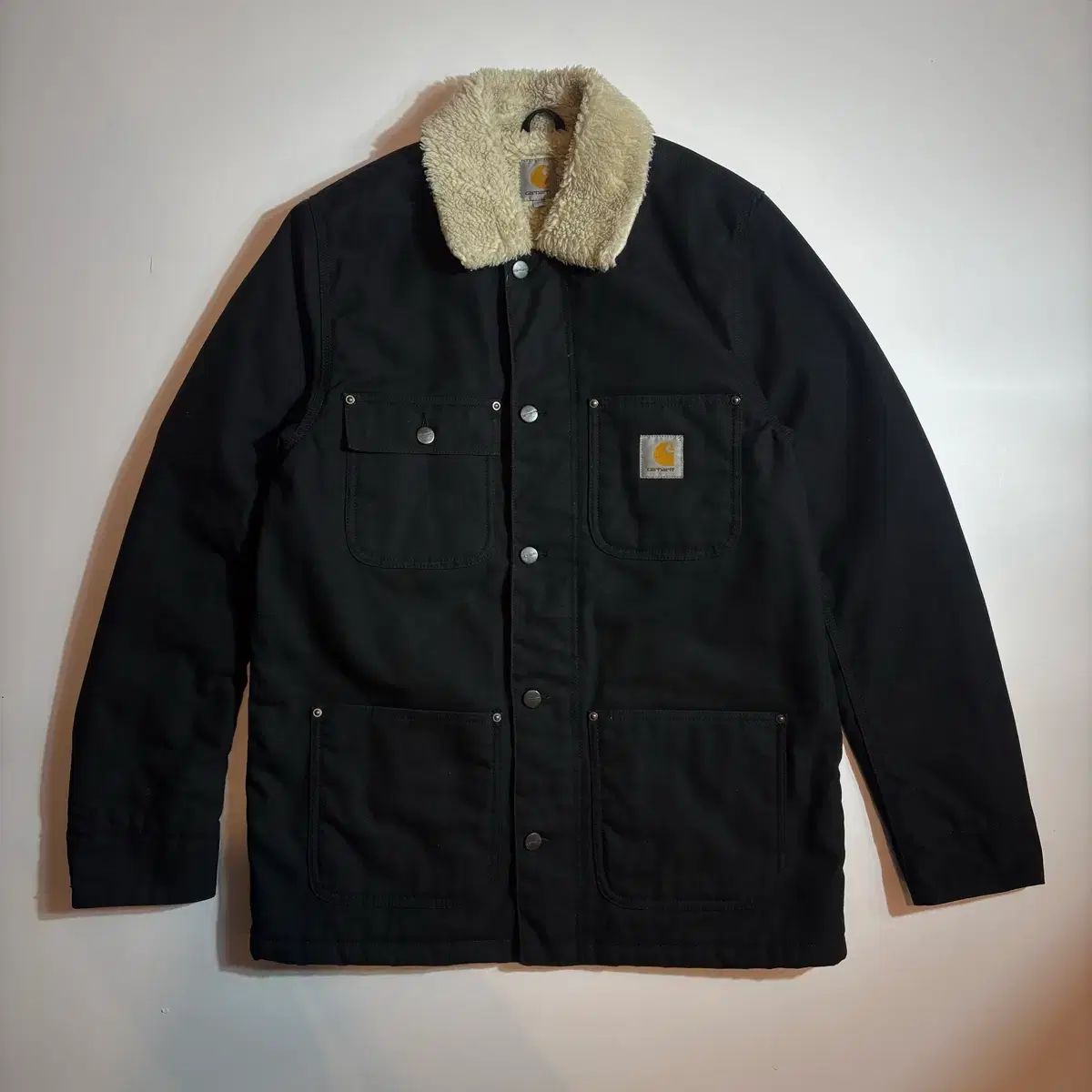 カーハート ブラック シェルパ フリース カラ ジャケット