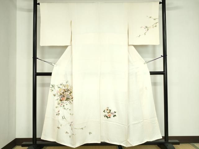 平和屋着物□金彩友禅作家 木村桂友 訪問着 色紙重ね御所車花文 金彩