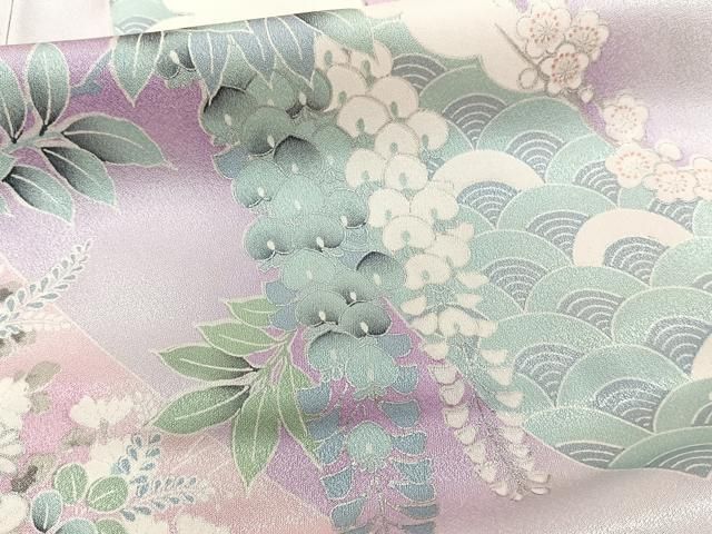 平和屋着物□豪華振袖 飾花文 暈し染め 金銀彩 正絹 逸品 CABB8623xi