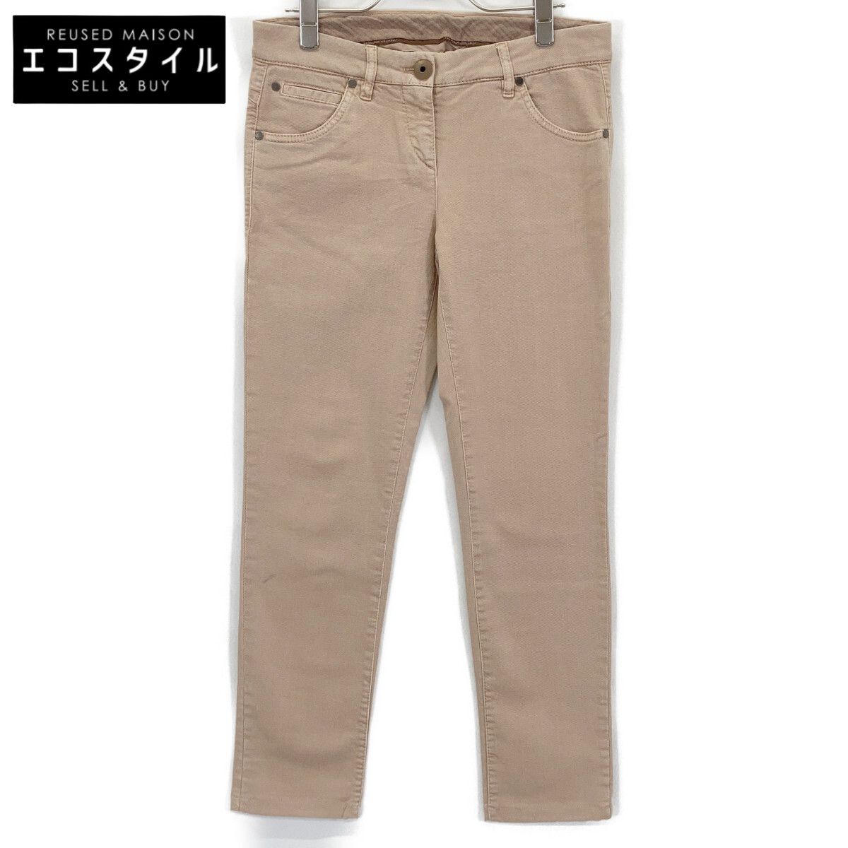 BRUNELLO CUCINELLI ブルネロクチネリ ﾌﾞﾗｳﾝ ﾃｰﾊﾟｰﾄﾞﾃﾞﾆﾑﾊﾟﾝﾂ 40