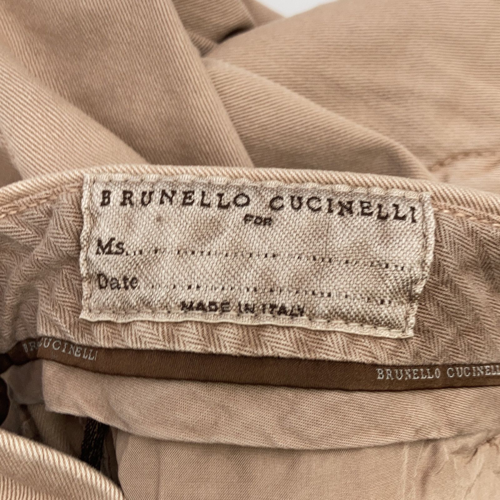 BRUNELLO CUCINELLI ブルネロクチネリ ﾌﾞﾗｳﾝ ﾃｰﾊﾟｰﾄﾞﾃﾞﾆﾑﾊﾟﾝﾂ 40